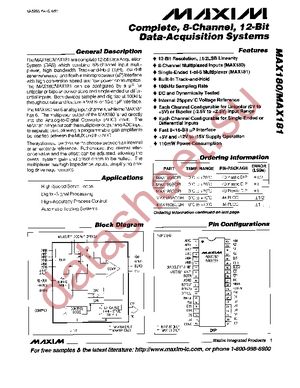 MAX181AEQH+D datasheet  